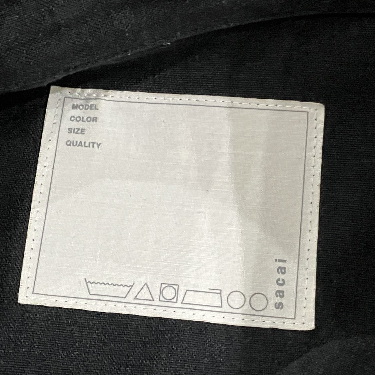 sacai SAMPLE スーチングシャツ 古着・中古-5枚目のアイテム画像