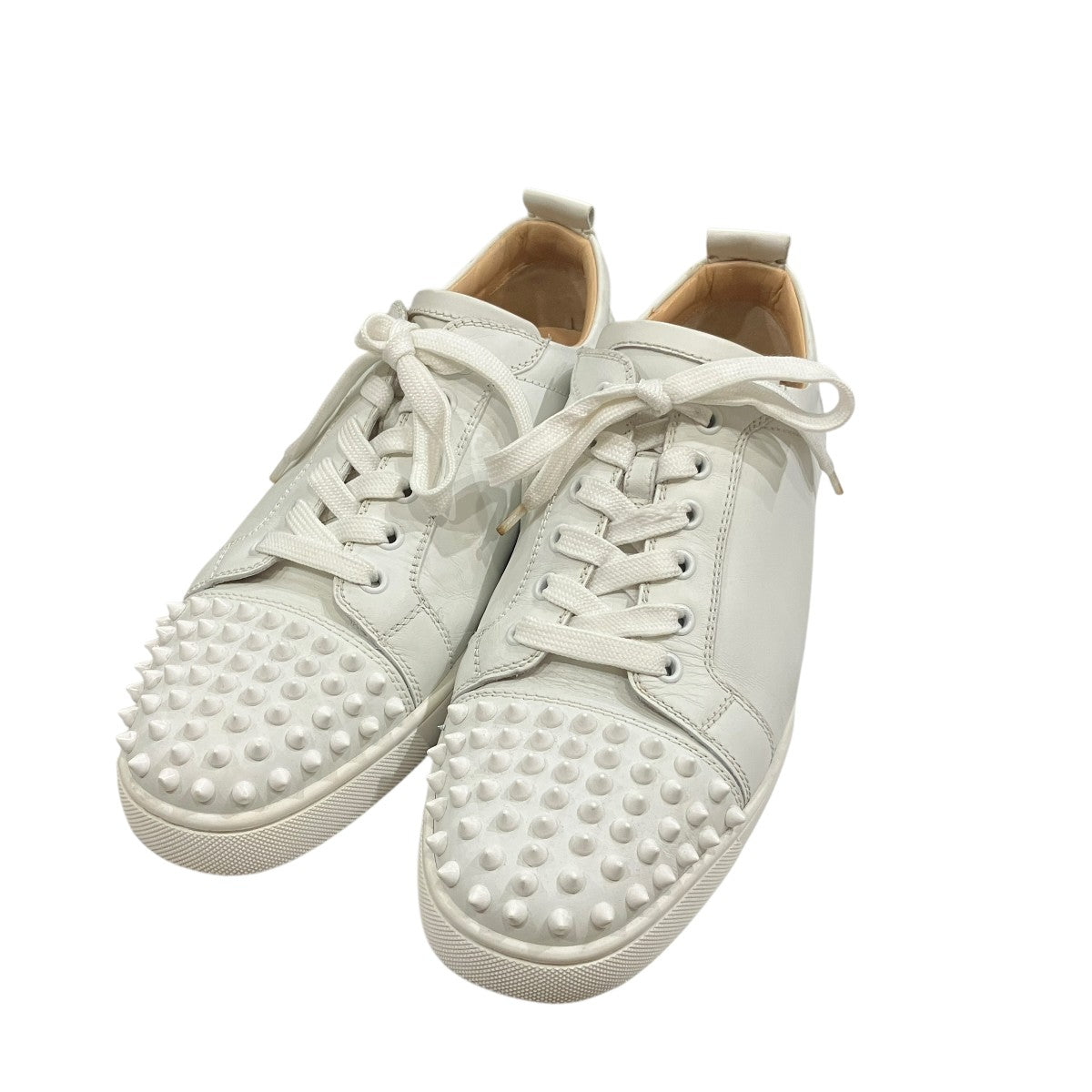 Christian Louboutin スパイクスタッズ レザー スニーカー 古着・中古-1枚目のアイテム画像