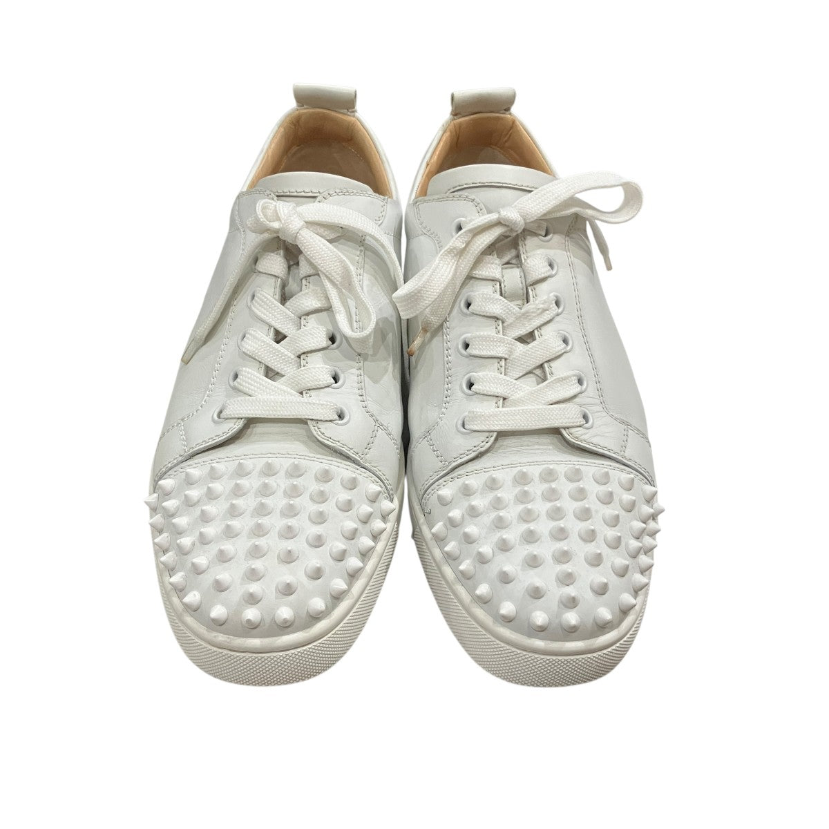Christian Louboutin スパイクスタッズ レザー スニーカー 古着・中古-2枚目のアイテム画像