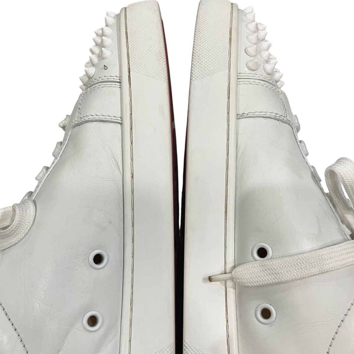 Christian Louboutin スパイクスタッズ レザー スニーカー 古着・中古-7枚目のアイテム画像