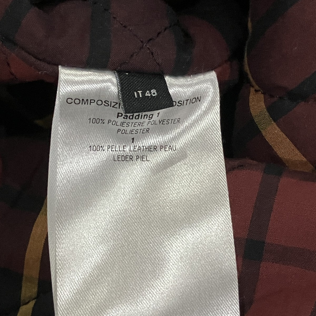 ALEXANDER McQUEEN バッジレザーダブルライダースジャケット 古着・中古-8枚目のアイテム画像