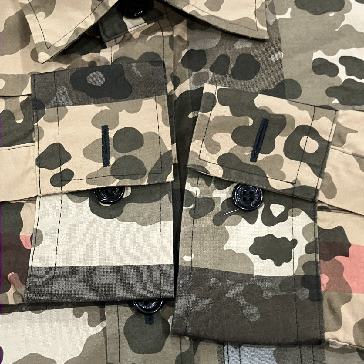 BURBERRY カモチェックシャツ 古着・中古-4枚目のアイテム画像