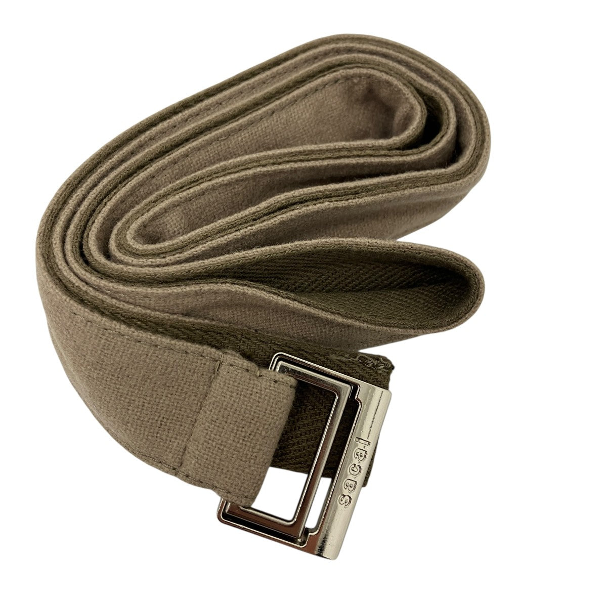 sacai(サカイ) ベルテッドウールパンツ 21-02623M カーキ サイズ 1