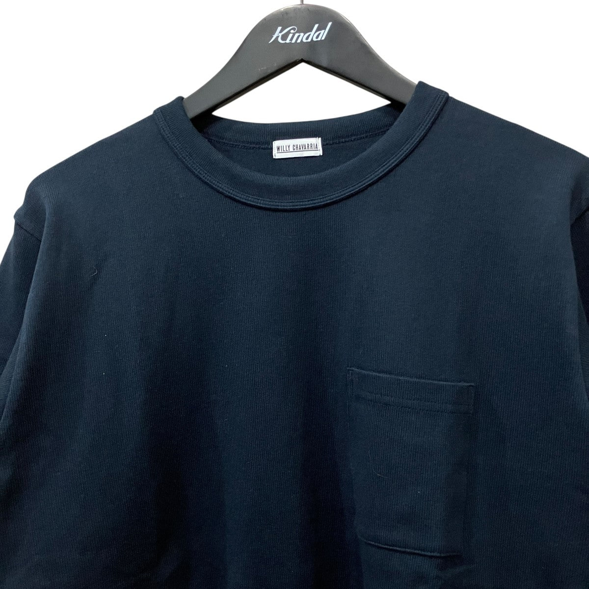 袖ロールリブ編みTシャツ