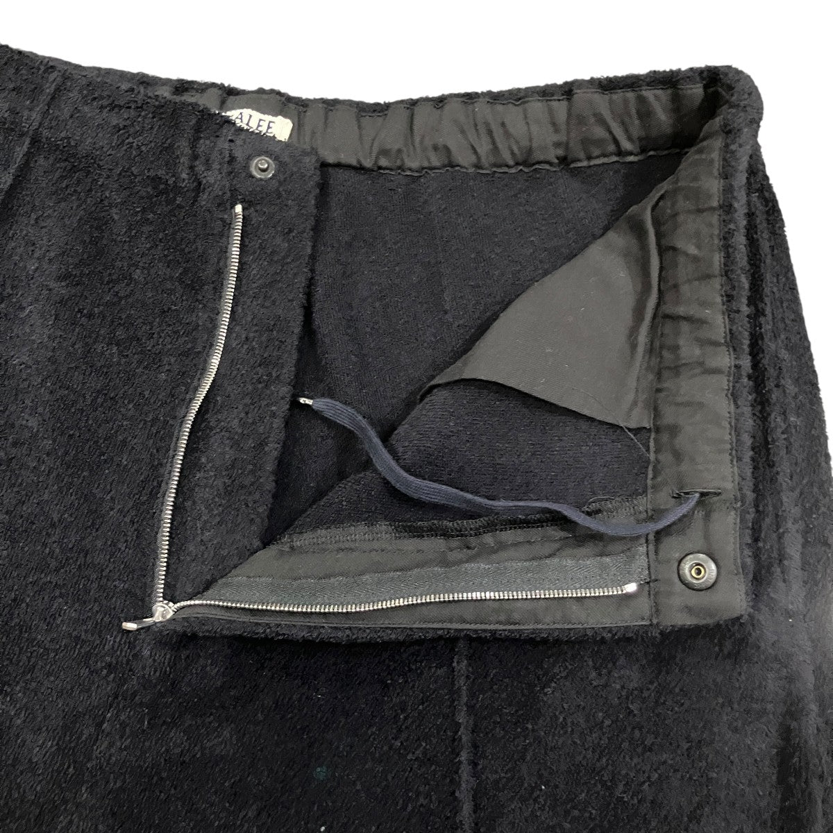 AURALEE COTTON NYLON PILE PANTS パイルイージーパンツ 古着・中古-4枚目のアイテム画像