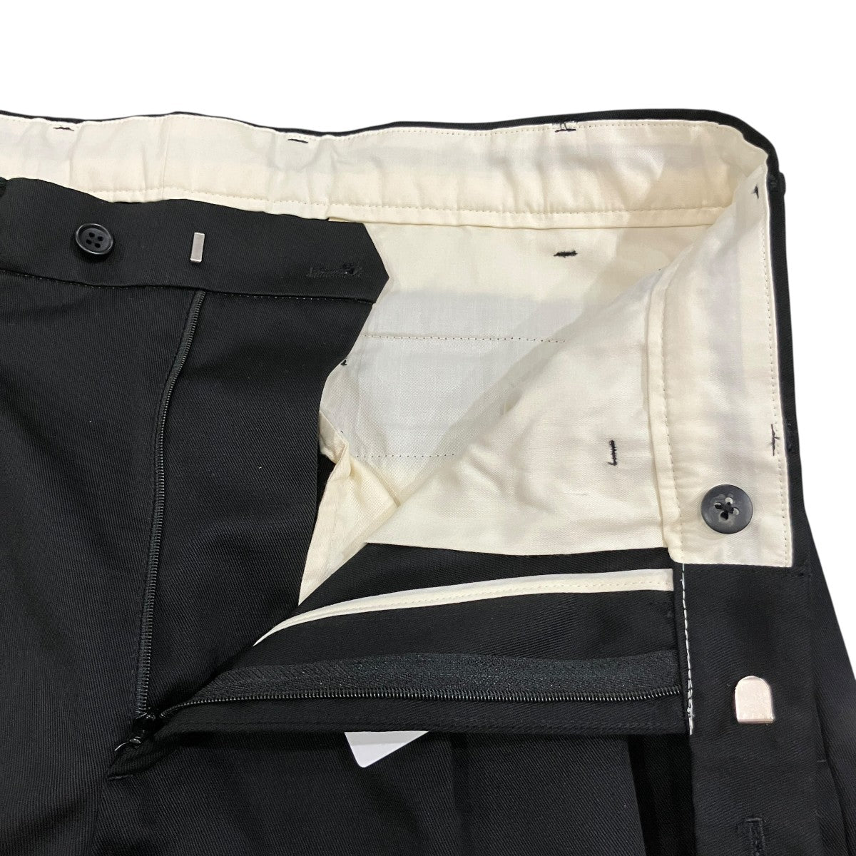 FOUNDOUR T C TWILL TUCK TROUSERS 古着・中古-4枚目のアイテム画像