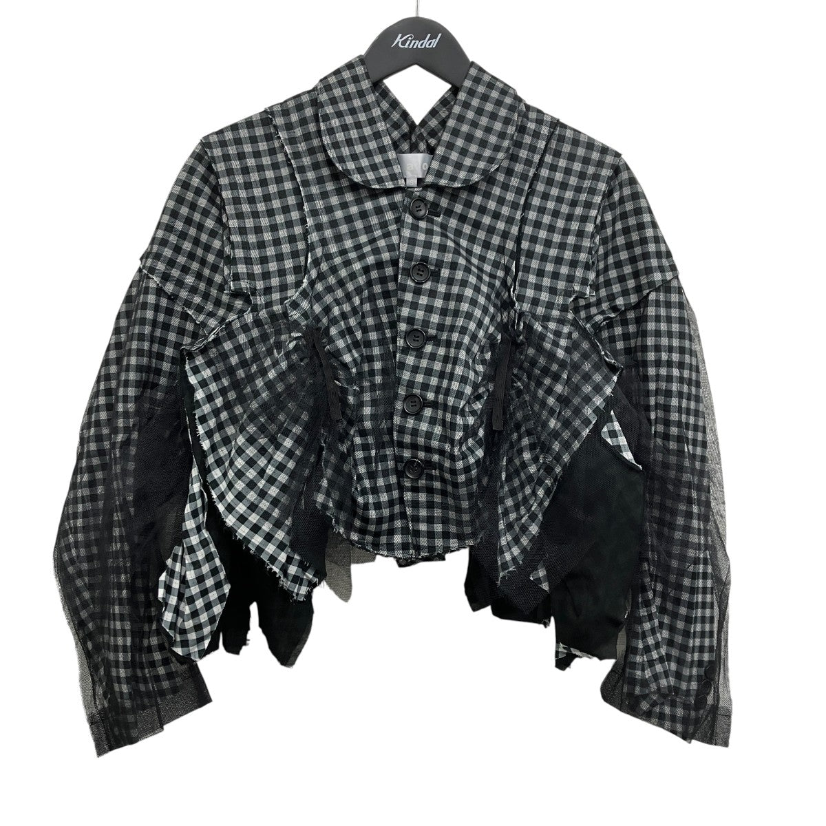 TAO COMME des GARCONS チェックレースジャケット 古着・中古-1枚目のアイテム画像