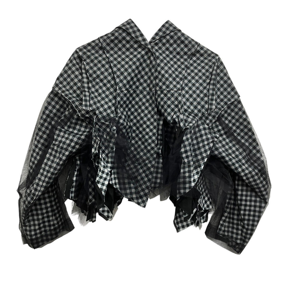 TAO COMME des GARCONS チェックレースジャケット 古着・中古-2枚目のアイテム画像