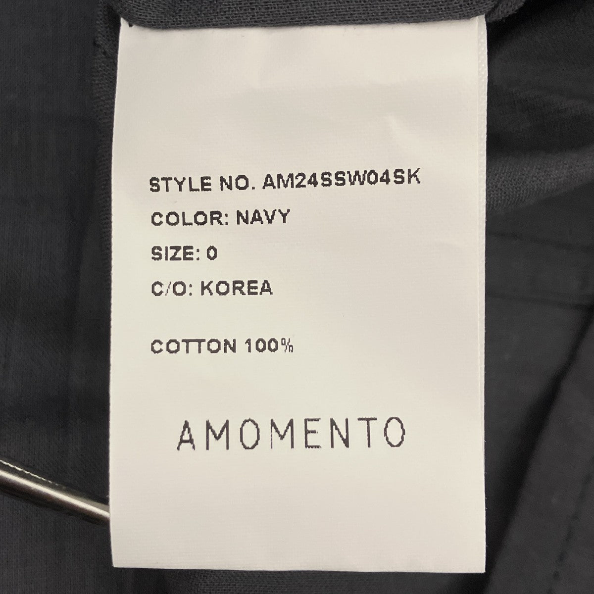 AMOMENTO RAWSTRING SHEER SHARRING SHORT スカート 古着・中古-4枚目のアイテム画像