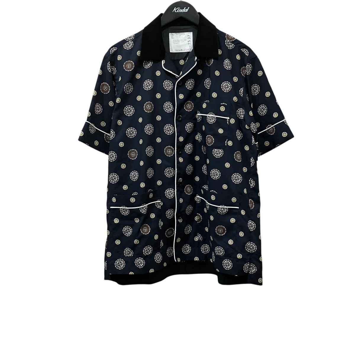 sacai Komon Print Shirt 半袖シャツ 古着・中古-1枚目のアイテム画像