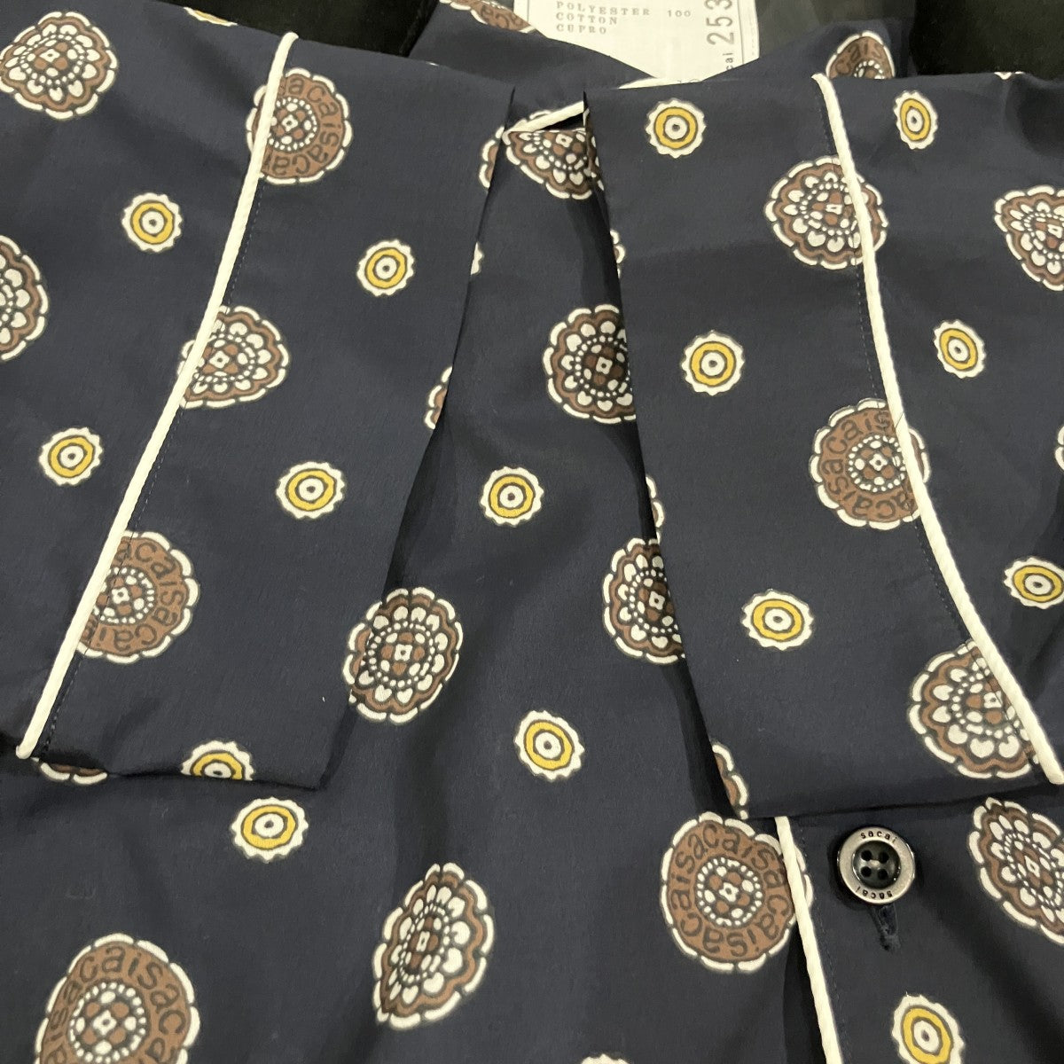 sacai Komon Print Shirt 半袖シャツ 古着・中古-4枚目のアイテム画像