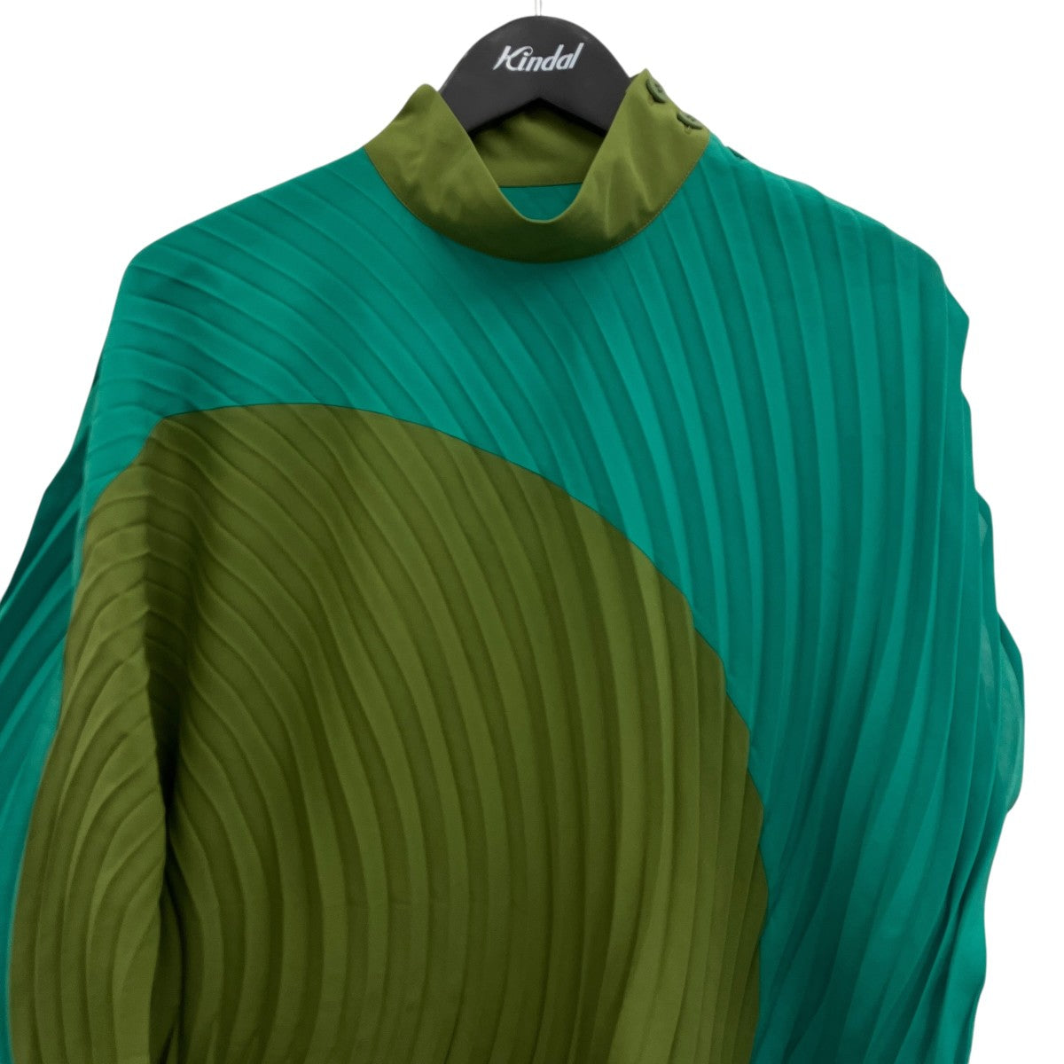 ISSEY MIYAKE FRONDS 変形プリーツワンピース 古着・中古-3枚目のアイテム画像