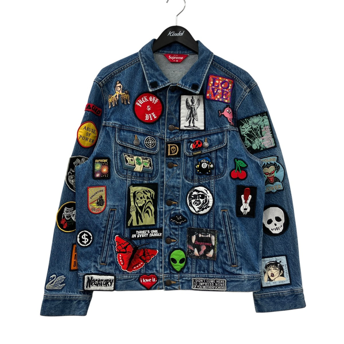 PATCHES DENIM TRUCKER JACKET
