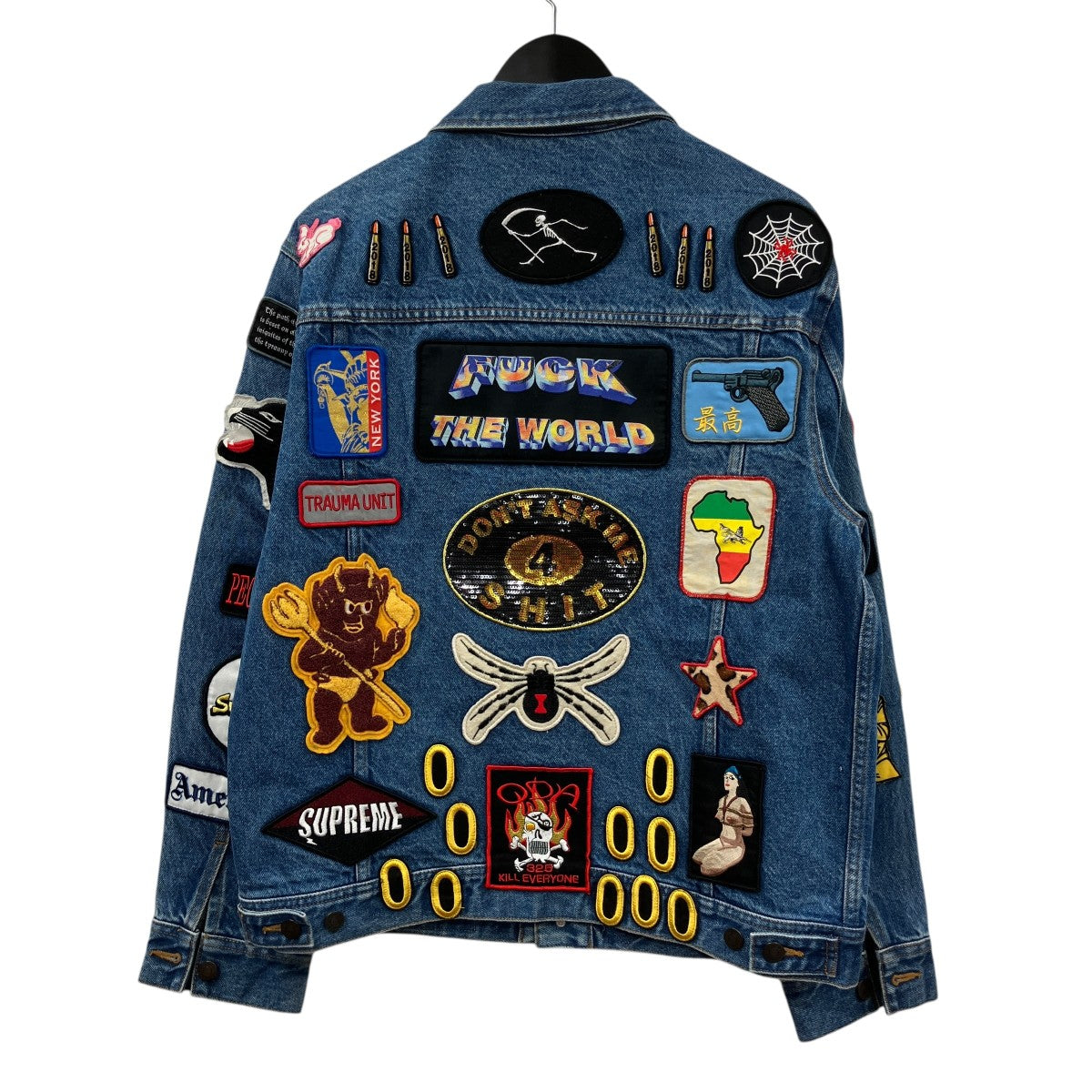 PATCHES DENIM TRUCKER JACKET