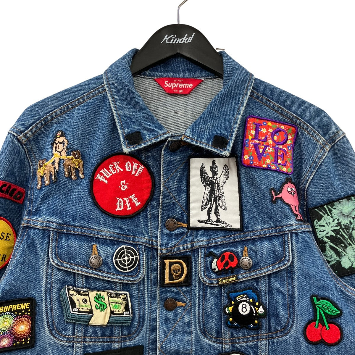 PATCHES DENIM TRUCKER JACKET