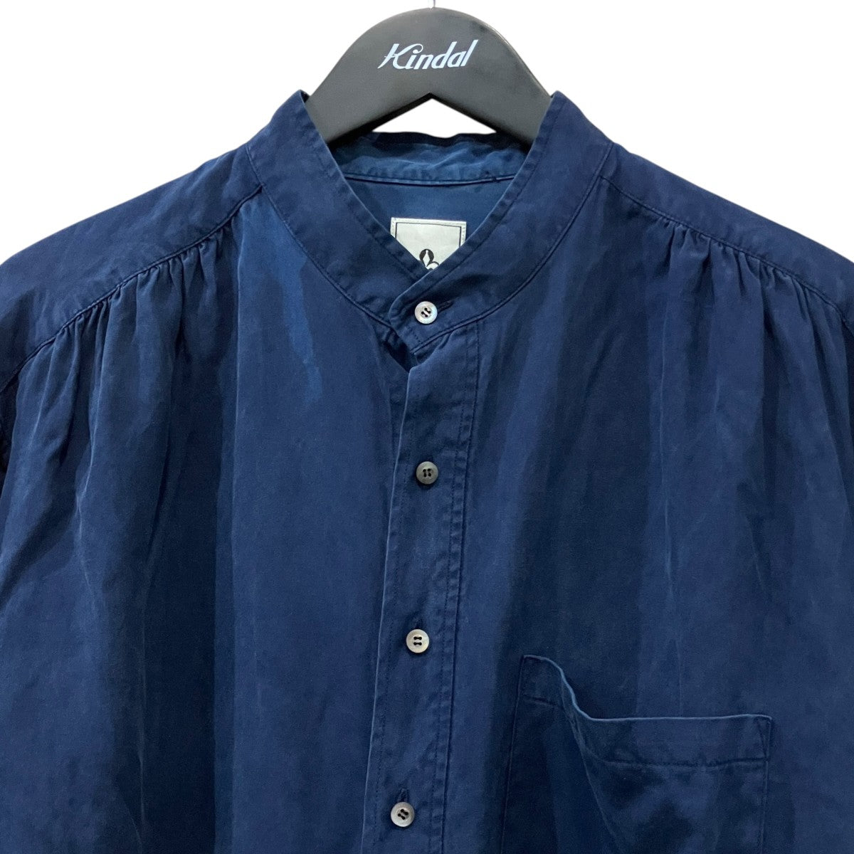 MANDO シルクバンドカラーシャツ 古着・中古-3枚目のアイテム画像