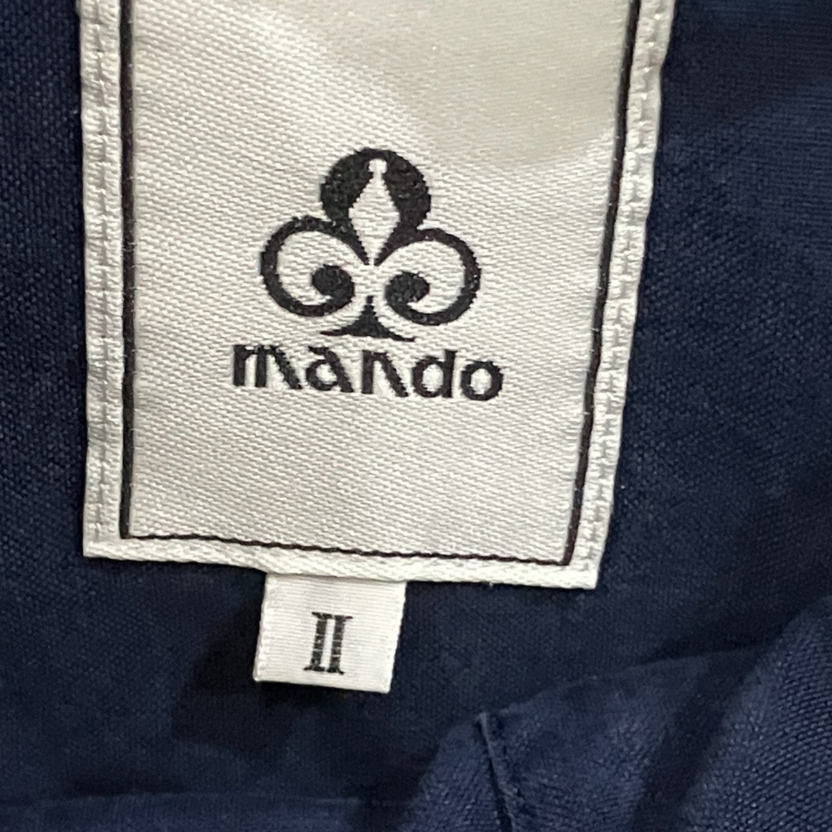 MANDO シルクバンドカラーシャツ 古着・中古-5枚目のアイテム画像