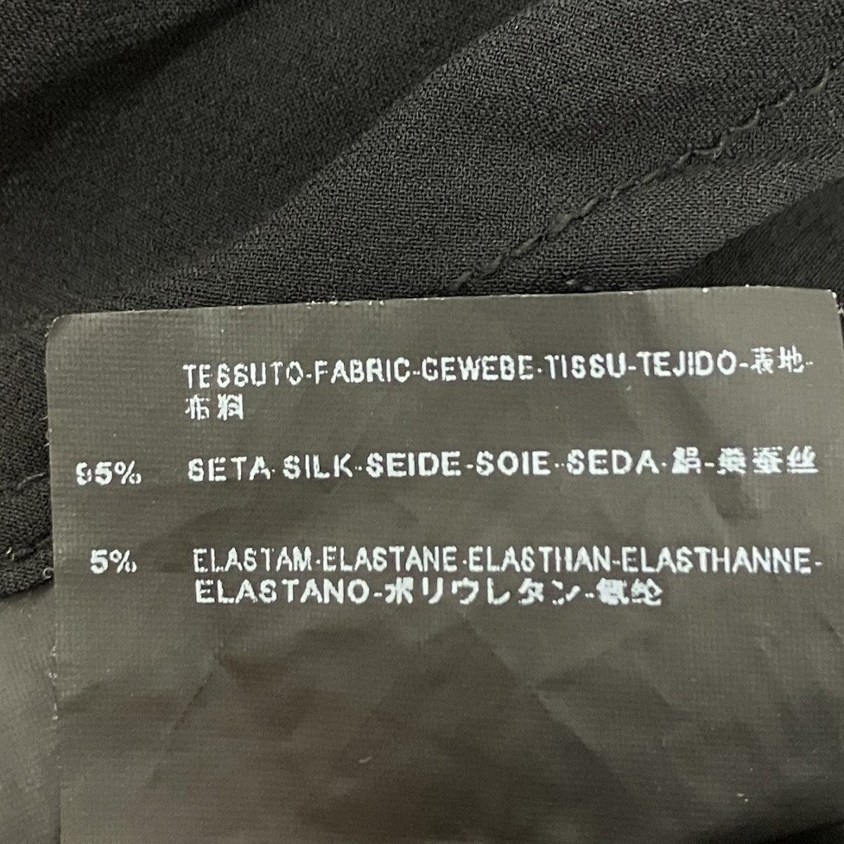 アシンメトリーノースリーブ ボウタイ シルクブラウス