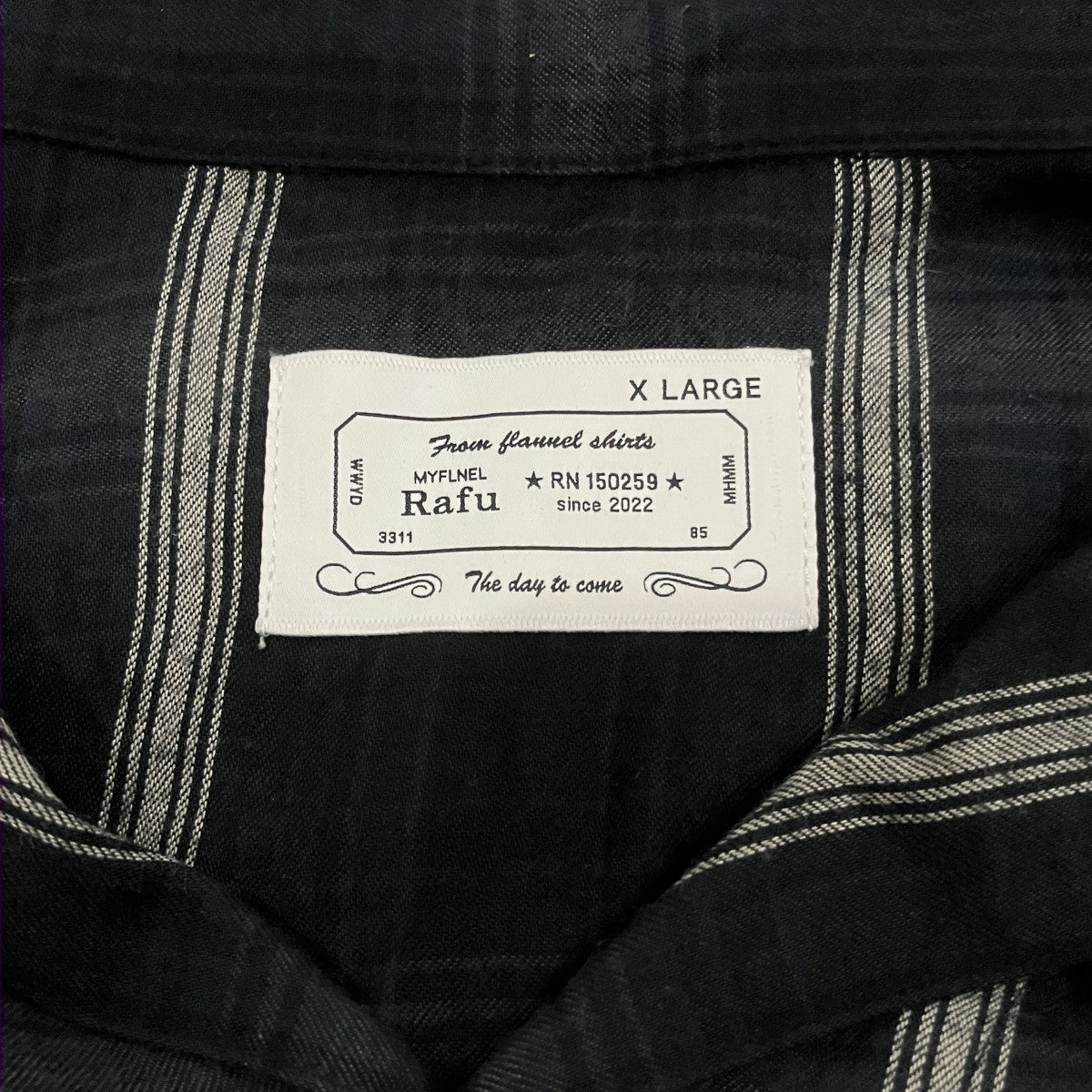 RAFU 「Box Shirt」チェックシャツRAFU025 古着・中古-4枚目のアイテム画像