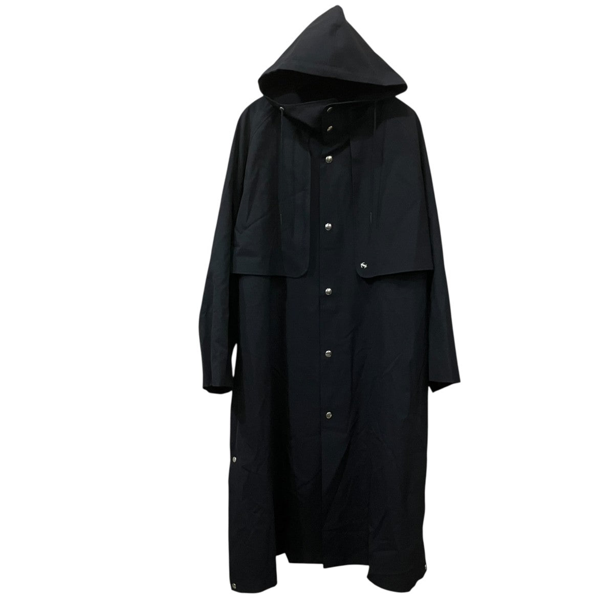 HIGH TWIST TROPICAL GANSHIN HOODED CAPE COAT 3WAY ロングコート