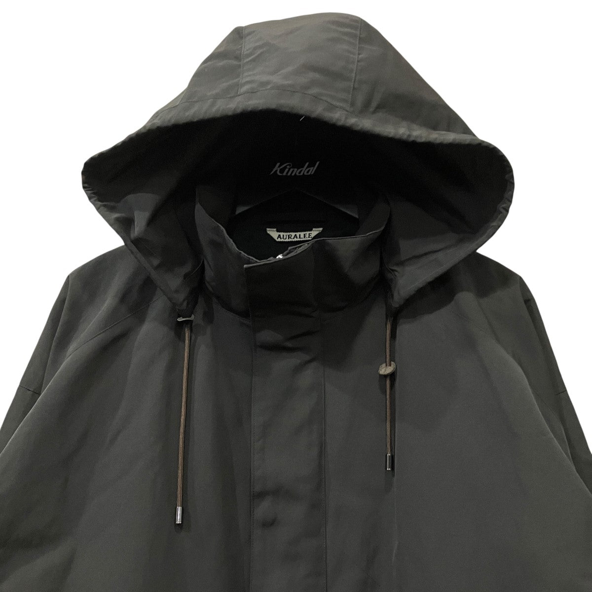 AURALEE WASHI POLYESTER HIGH DENSITY CLOTH HOODED ZIP BL ジップブルゾン 古着・中古-3枚目のアイテム画像