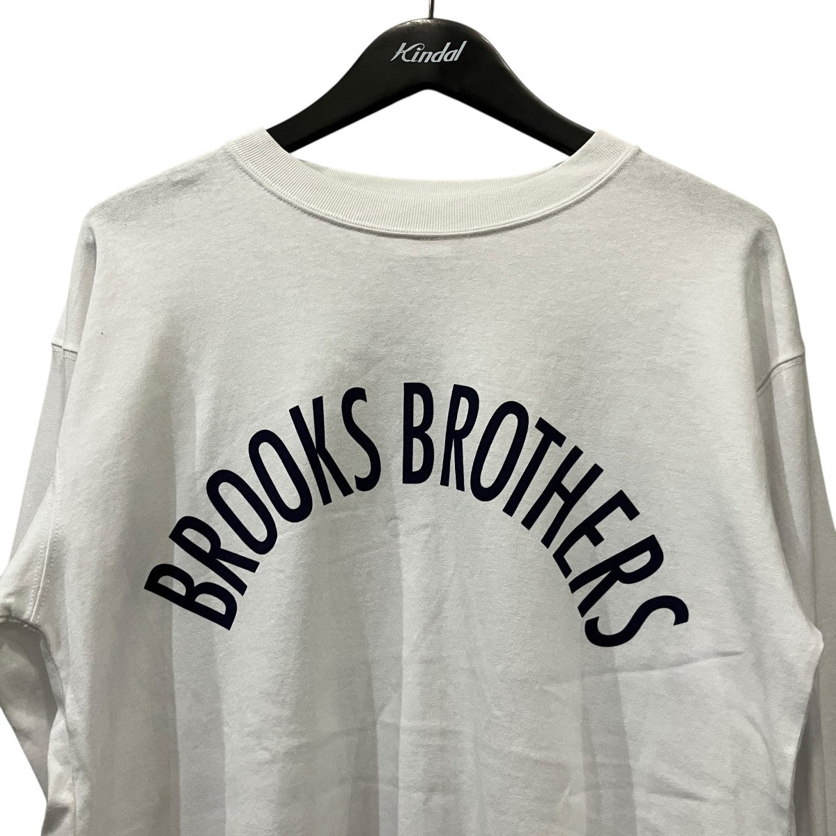 BROOKS BROTHERS コットンジャージー アーチロゴプリント 長袖カットソー 古着・中古-3枚目のアイテム画像