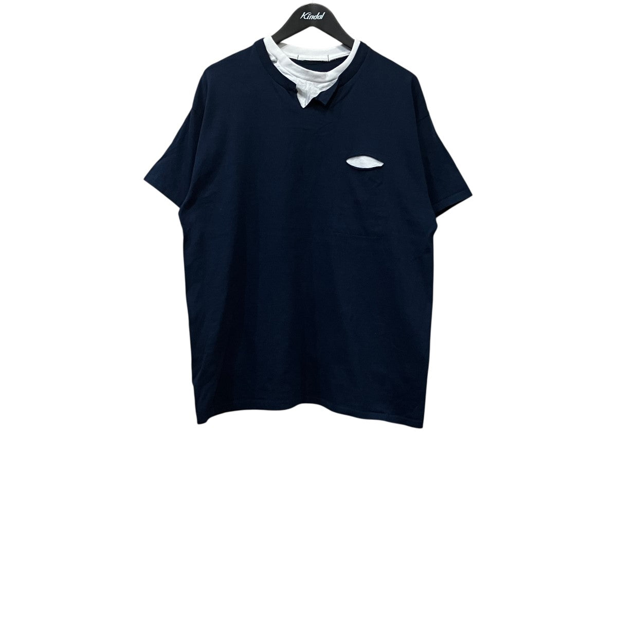 WネックTシャツ