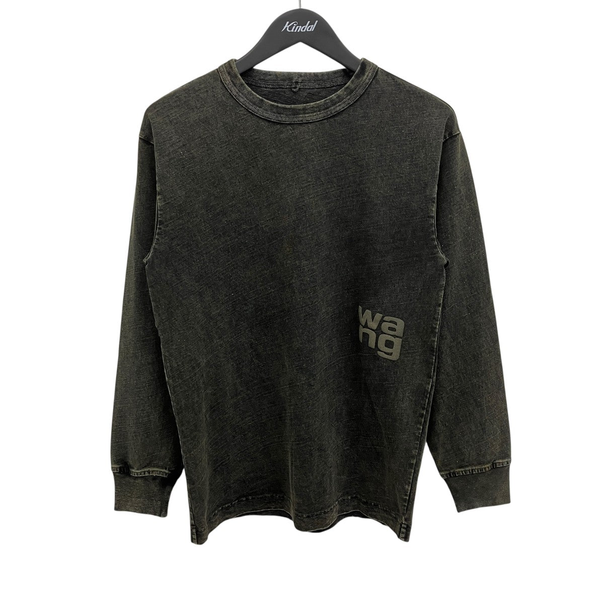 ALEXANDER WANG ラメエンボスロゴカットソー 古着・中古-1枚目のアイテム画像