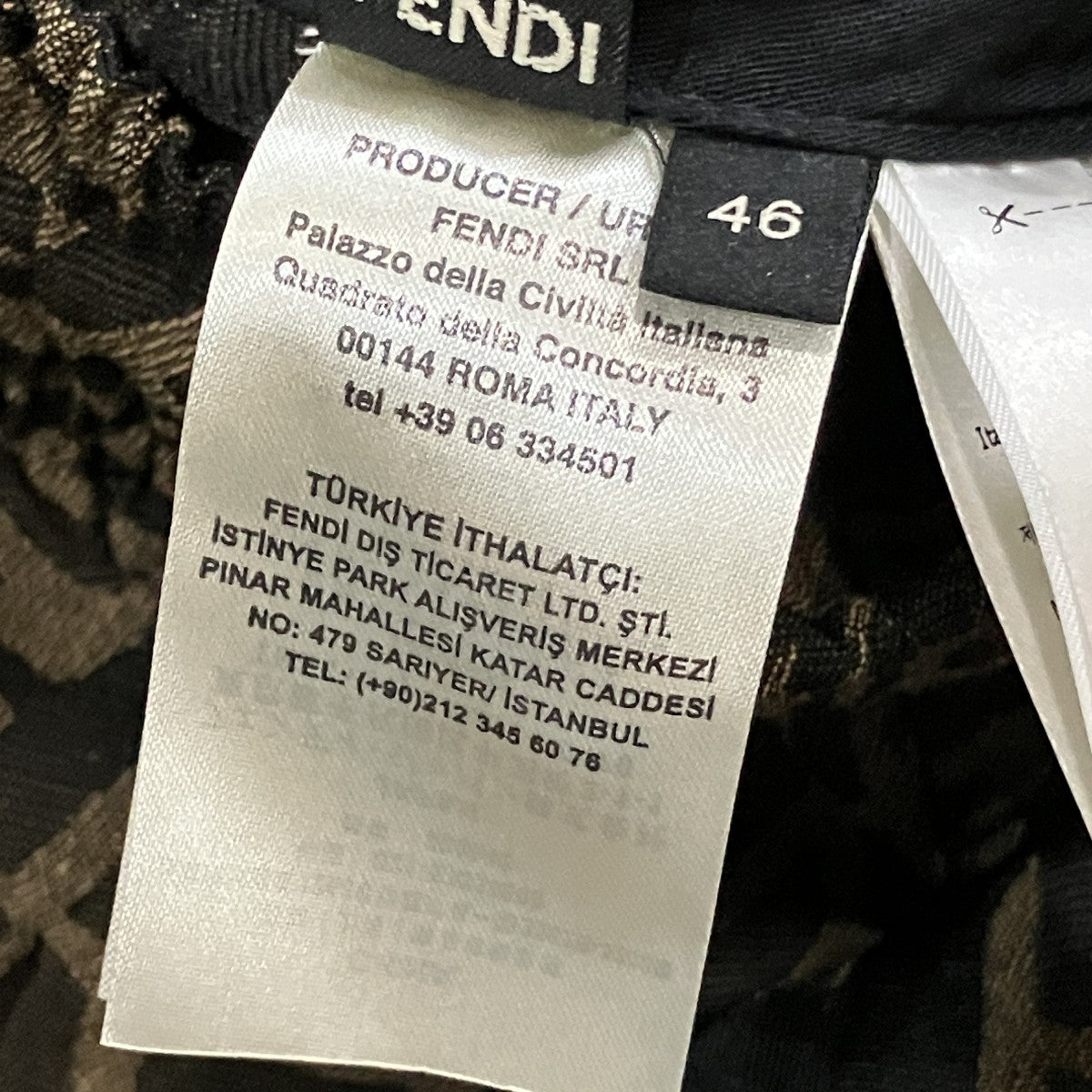 FENDI 総柄カーゴパンツ 古着・中古-5枚目のアイテム画像