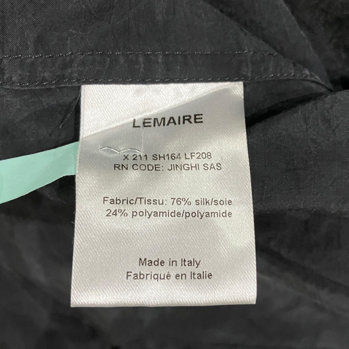 LEMAIRE バンドカラーラップオーバーシャツ 古着・中古-6枚目のアイテム画像