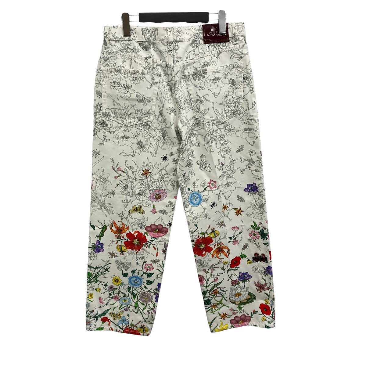 GUCCI フローラルデニムパンツ 古着・中古-2枚目のアイテム画像