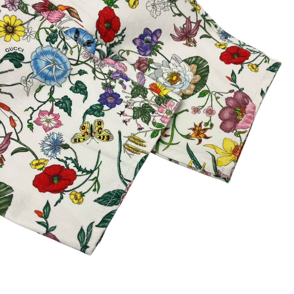 GUCCI フローラルデニムパンツ 古着・中古-5枚目のアイテム画像