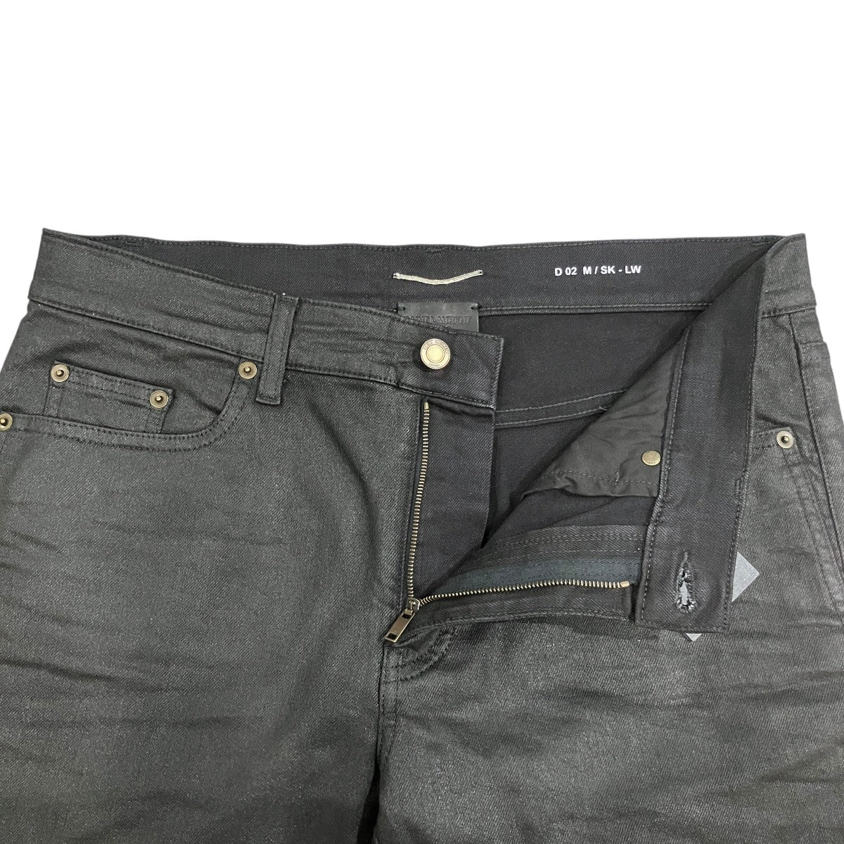 Saint Laurent Paris コーティングデニムパンツ 古着・中古-4枚目のアイテム画像