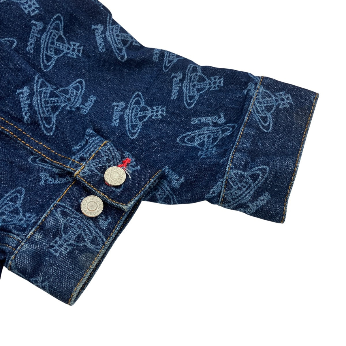 PALACE×VIVIENNE WESTWOOD デニムジャケット 古着・中古-4枚目のアイテム画像