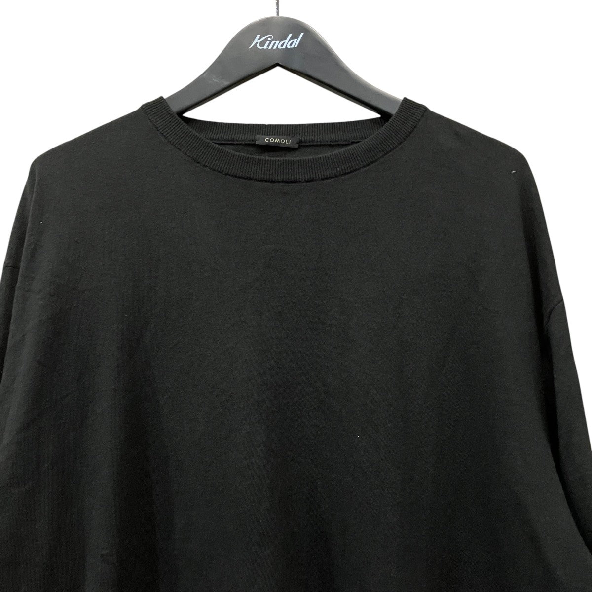 COMOLI(コモリ) ロングスリーブTシャツ Z01-06011 ブラック サイズ