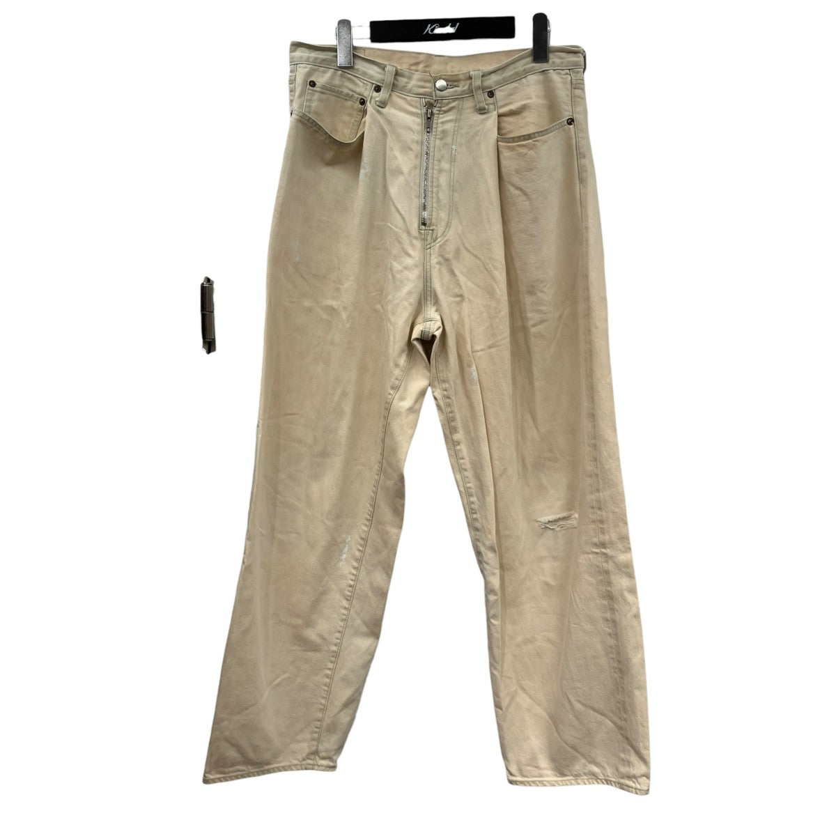 stein 5PK VINTAGE REPRODUCTION WIDE DENIM JEANSペンキ加工デニムパンツST.435 古着・中古-1枚目のアイテム画像