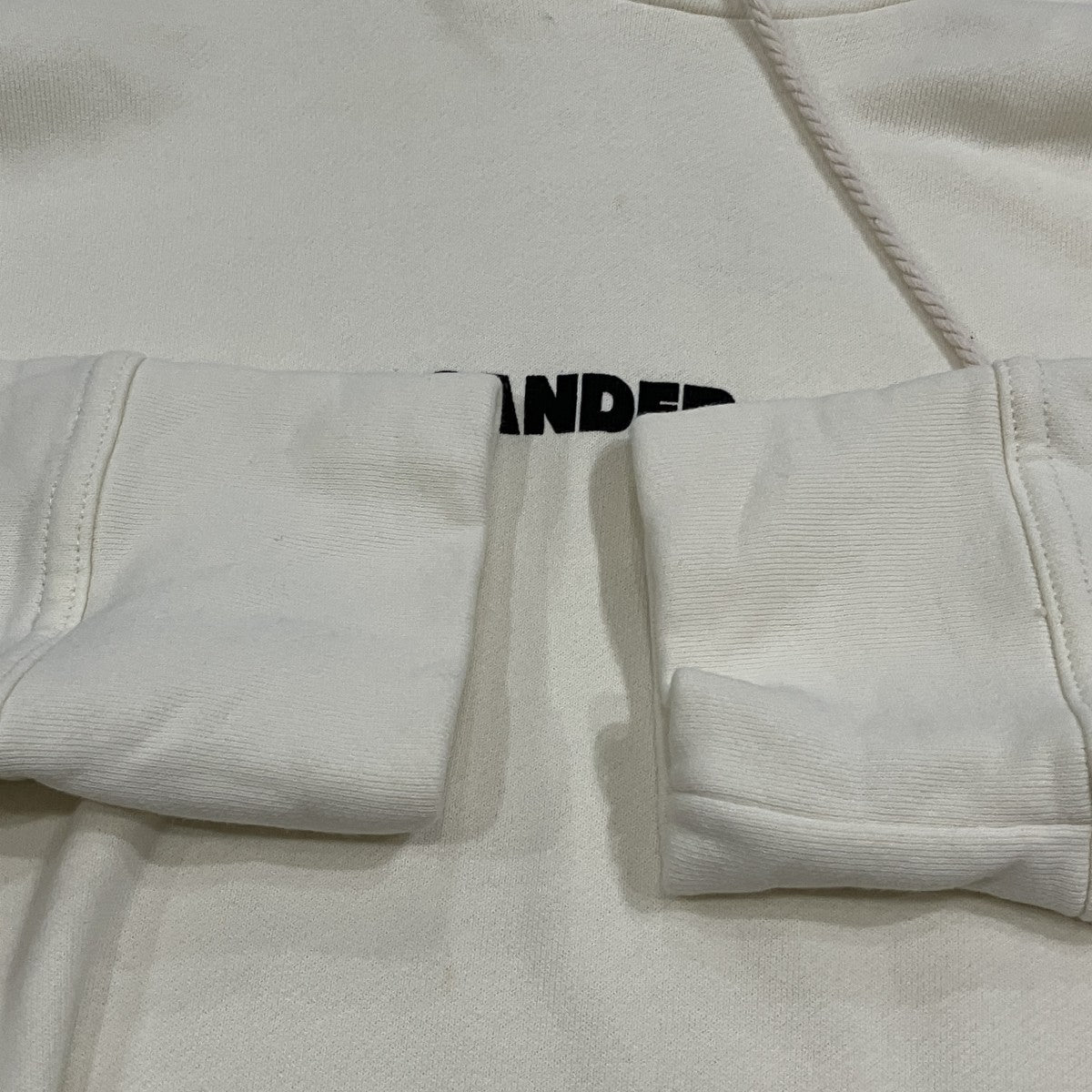 JIL SANDER+ ロゴプリントプルオーバーパーカー 古着・中古-4枚目のアイテム画像