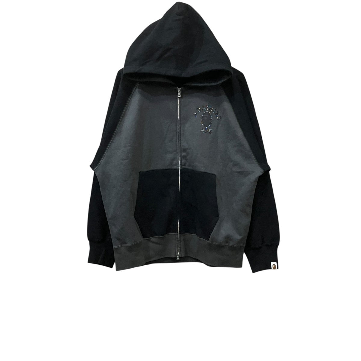 A BATHING APE ラインストーンジップアップ 古着・中古-1枚目のアイテム画像