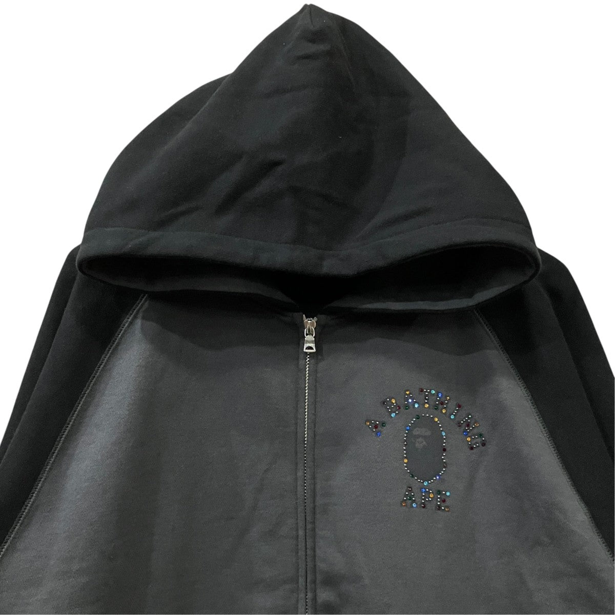 A BATHING APE ラインストーンジップアップ 古着・中古-3枚目のアイテム画像
