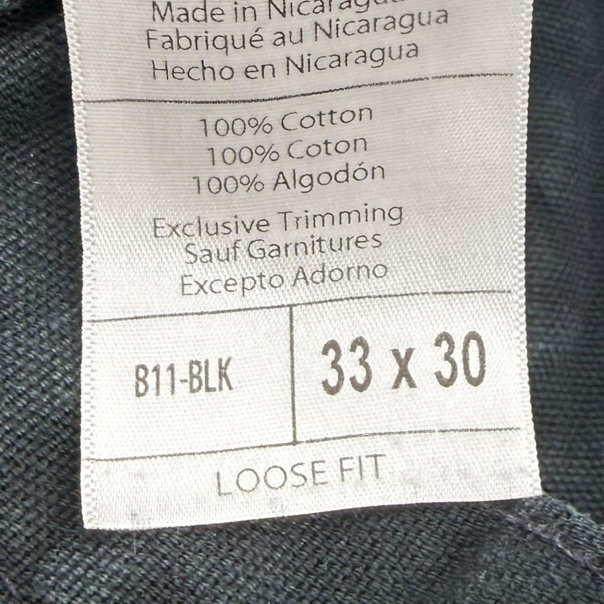 カーゴパンツB11-BLK