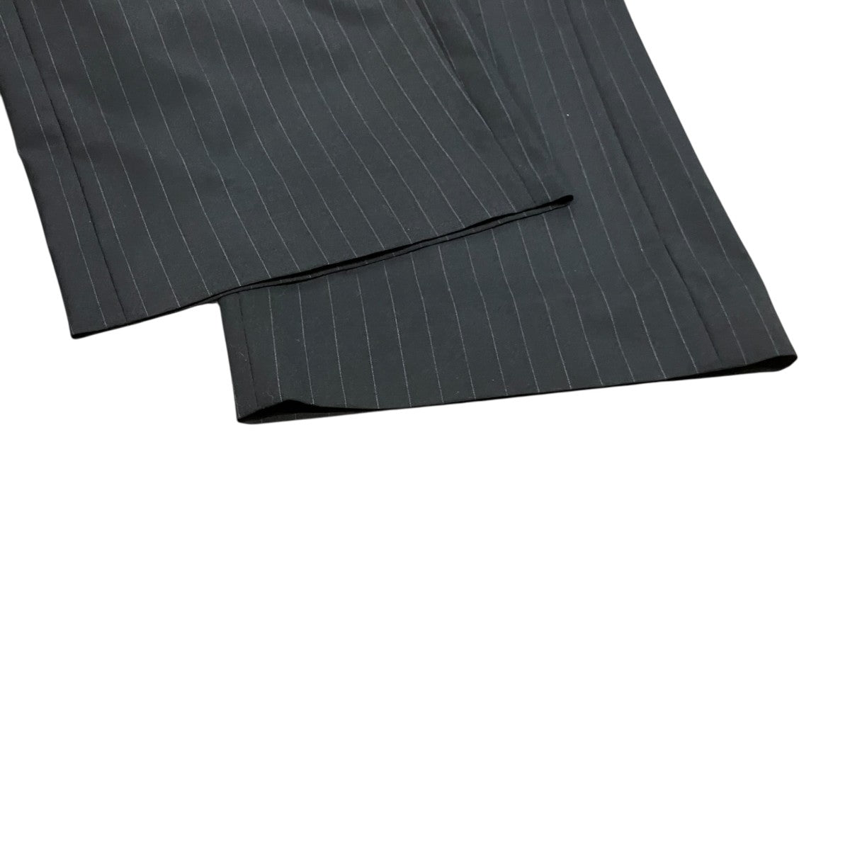 T W POPLIN PINSTRIPE WIDE STRAIGHT PANTS ストライプパンツ