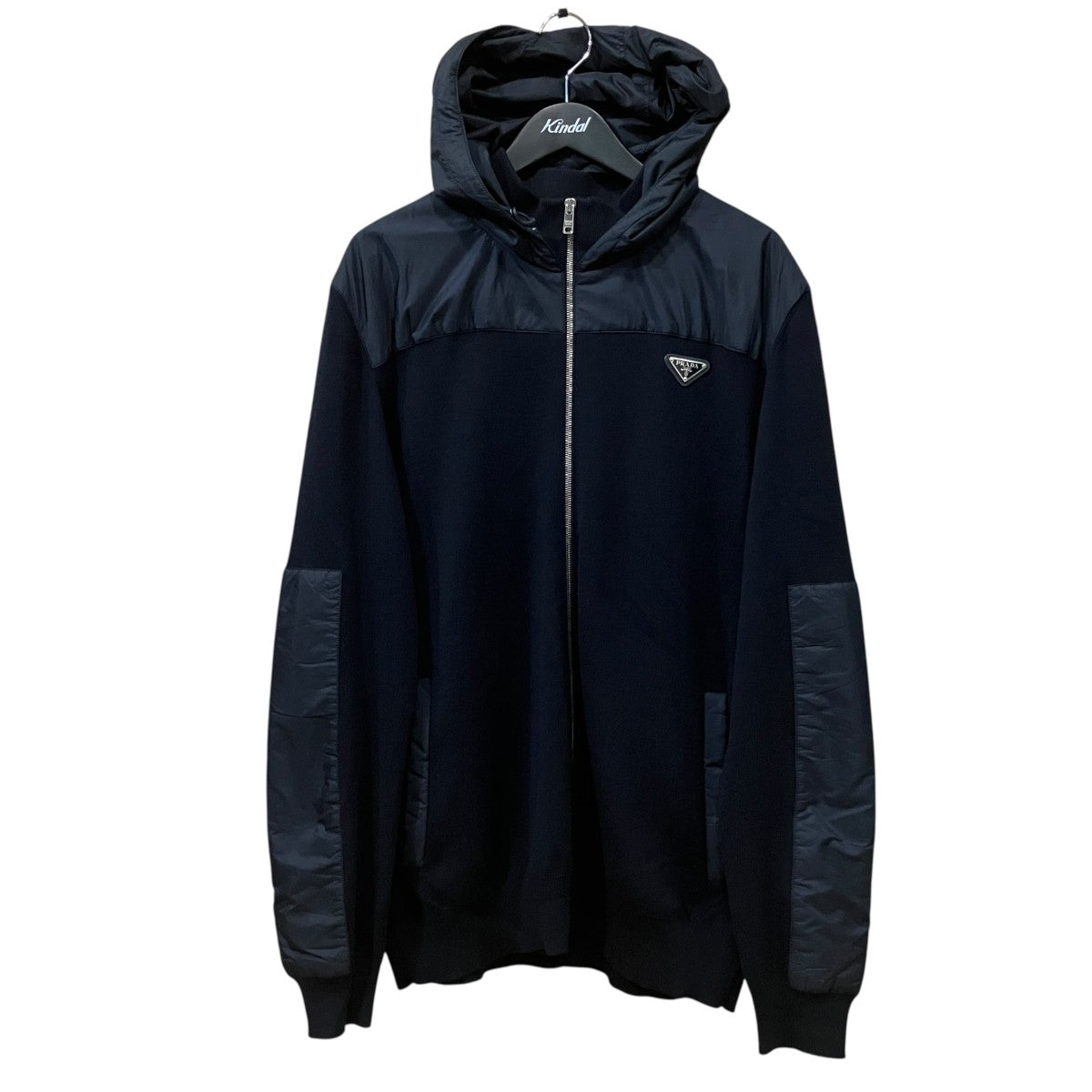 PRADA 切替ジップアップジャケットUMG107 R212 古着・中古-1枚目のアイテム画像