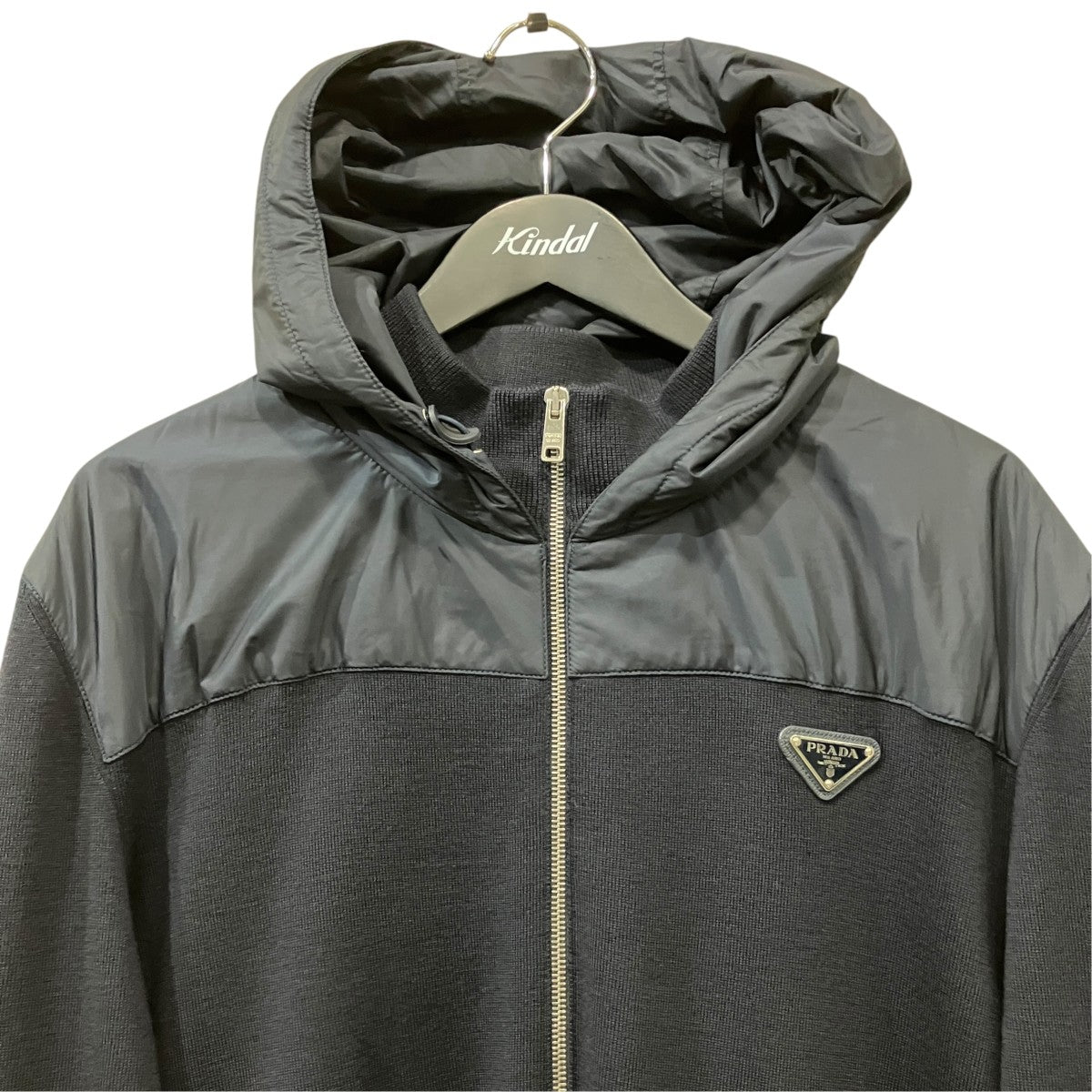 PRADA 切替ジップアップジャケットUMG107 R212 古着・中古-3枚目のアイテム画像
