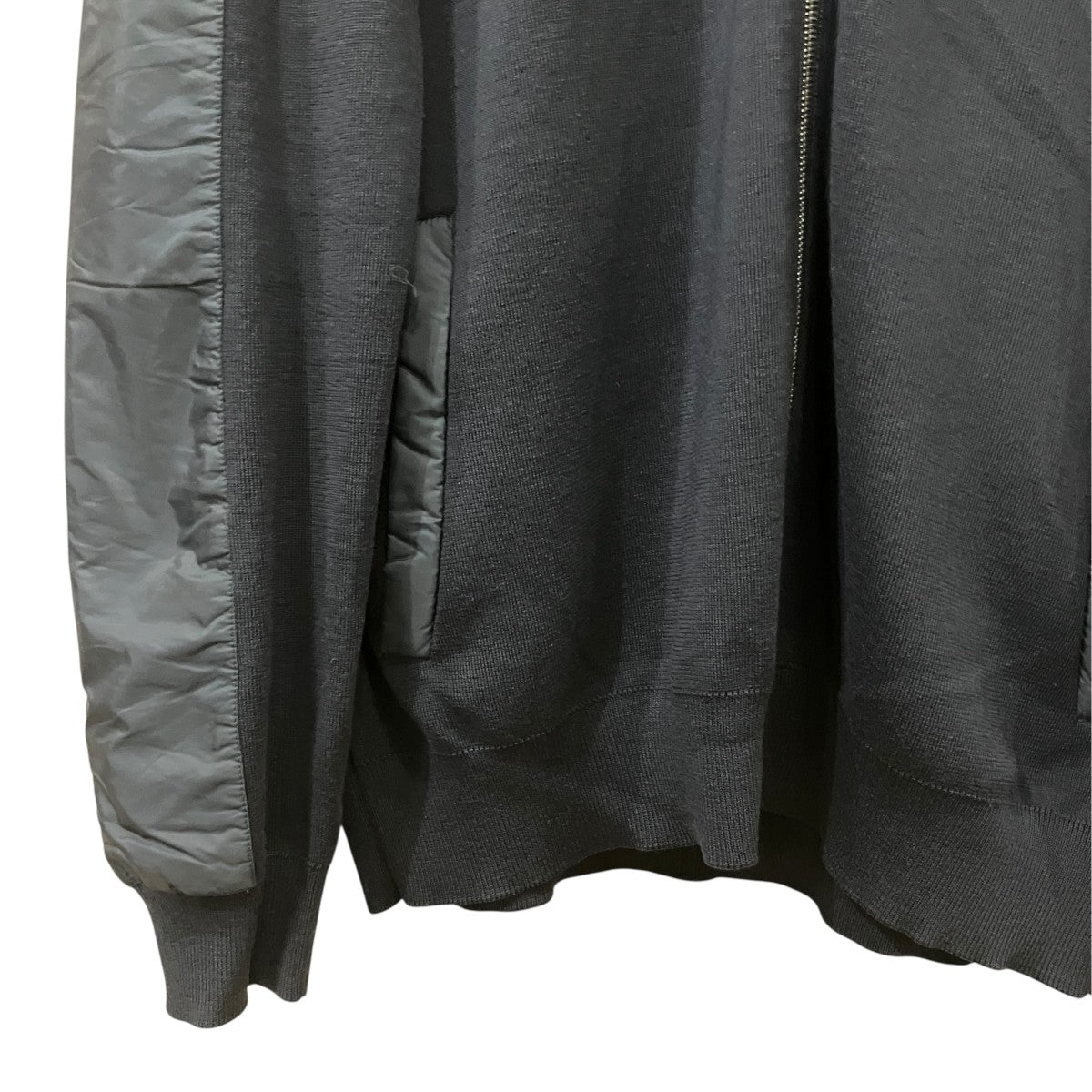 PRADA 切替ジップアップジャケットUMG107 R212 古着・中古-4枚目のアイテム画像