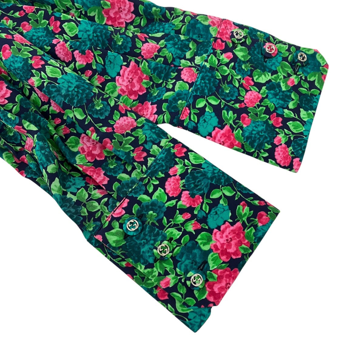 花柄総柄シャツ