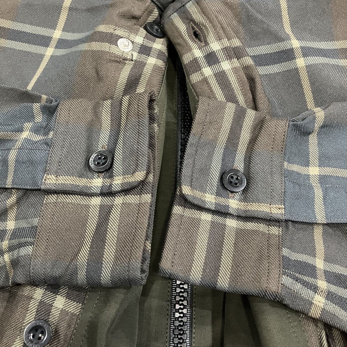 sacai プラッドシャツ 古着・中古-4枚目のアイテム画像