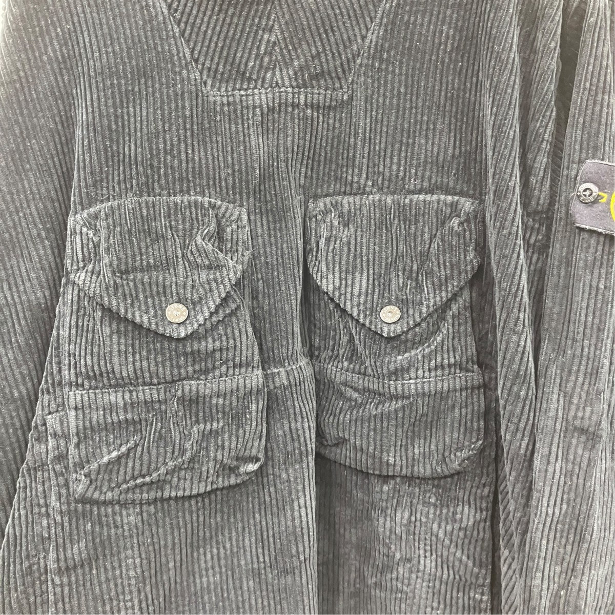 STONE ISLAND ガーメントダイコーデュロイプルオーバージャケット791511611 古着・中古-4枚目のアイテム画像