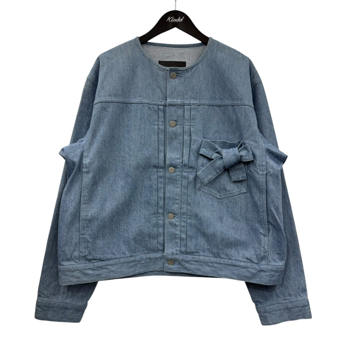 11．5oz FLAT DENIM RIBBON POCKET BLOUSONリボンポケットデニムジャケット2126-354