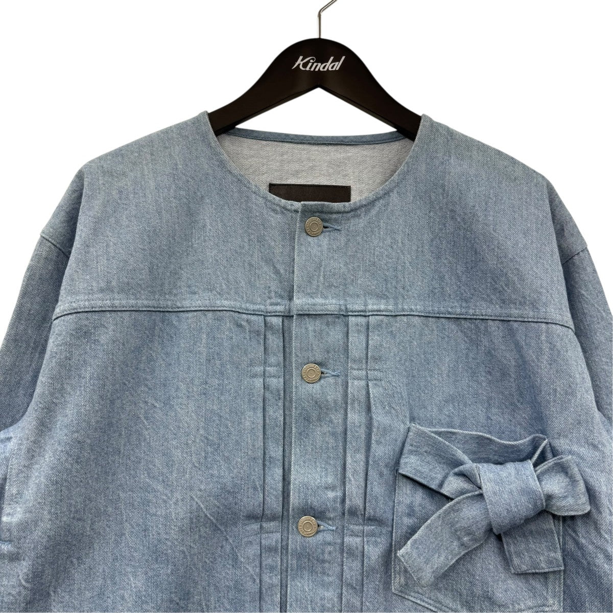 11．5oz FLAT DENIM RIBBON POCKET BLOUSONリボンポケットデニムジャケット2126-354