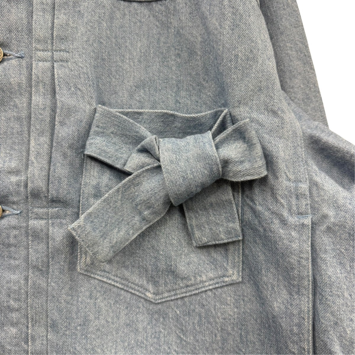 11．5oz FLAT DENIM RIBBON POCKET BLOUSONリボンポケットデニムジャケット2126-354